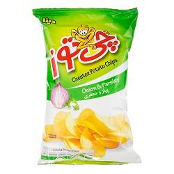 چیپس پیاز و جعفری 60 گرم چی توز